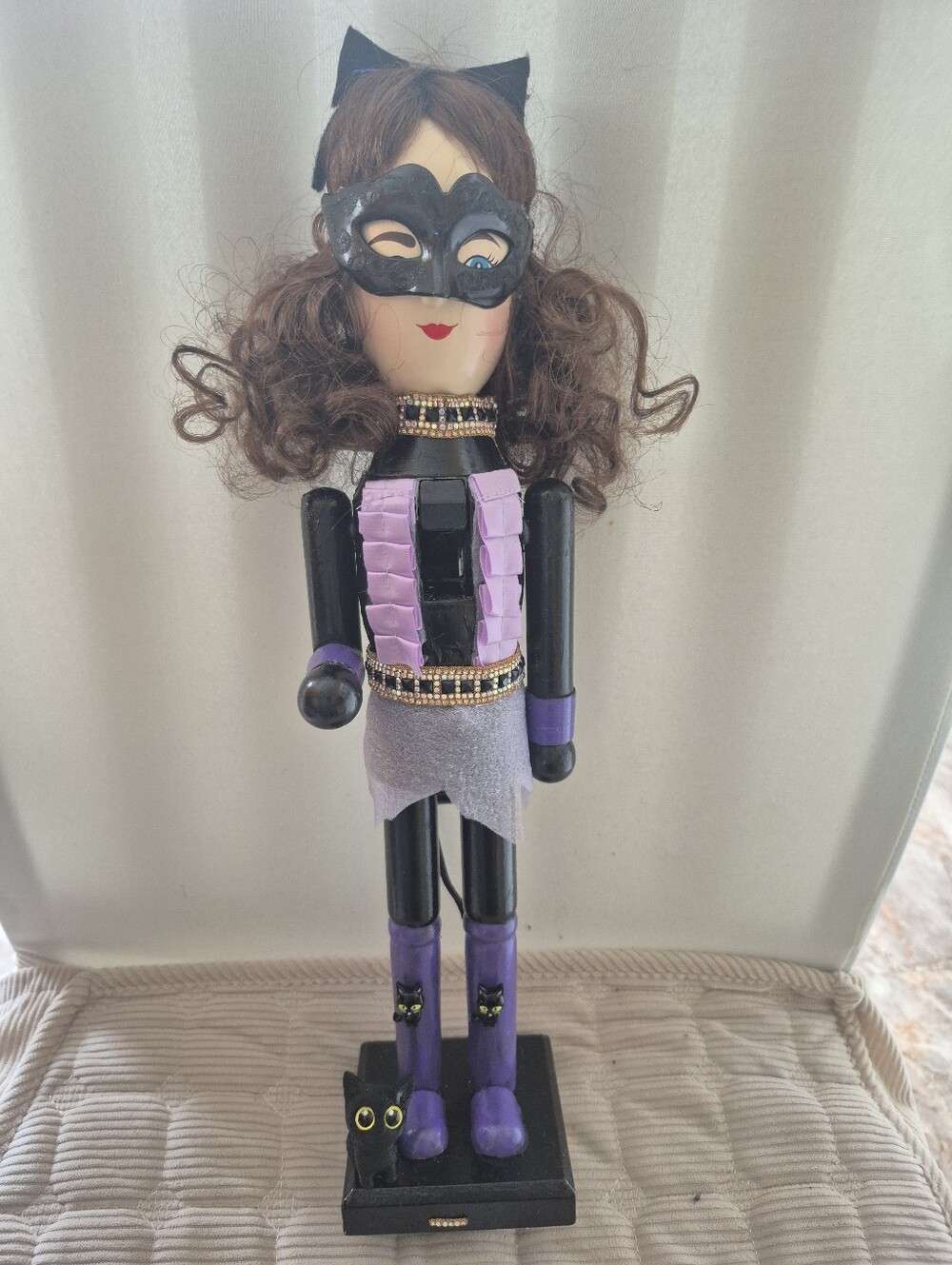 Halloween Nutcracker Cat Lady